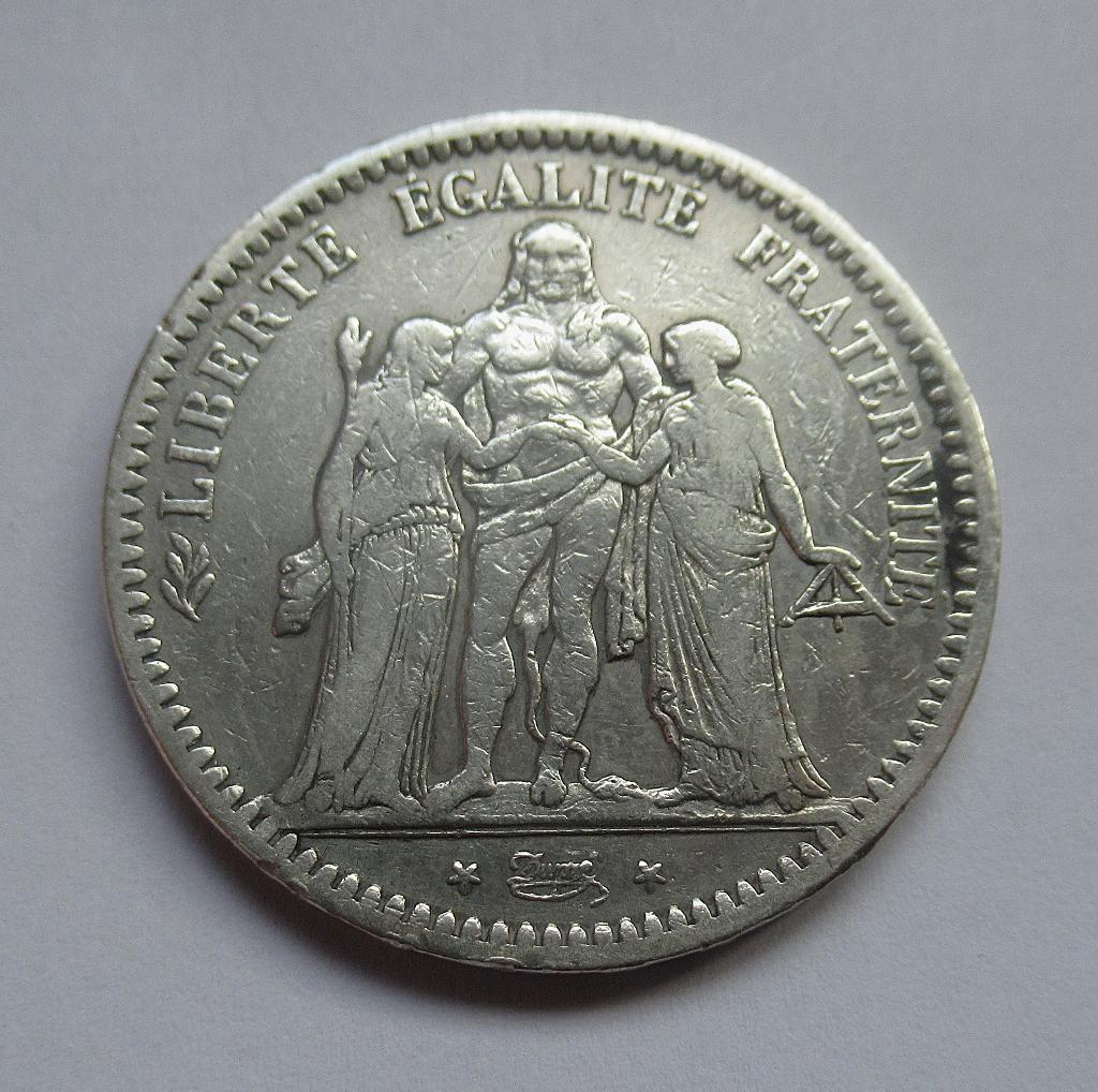 France 5 francs 1848 K, Verzenden, Frankrijk, Zilver