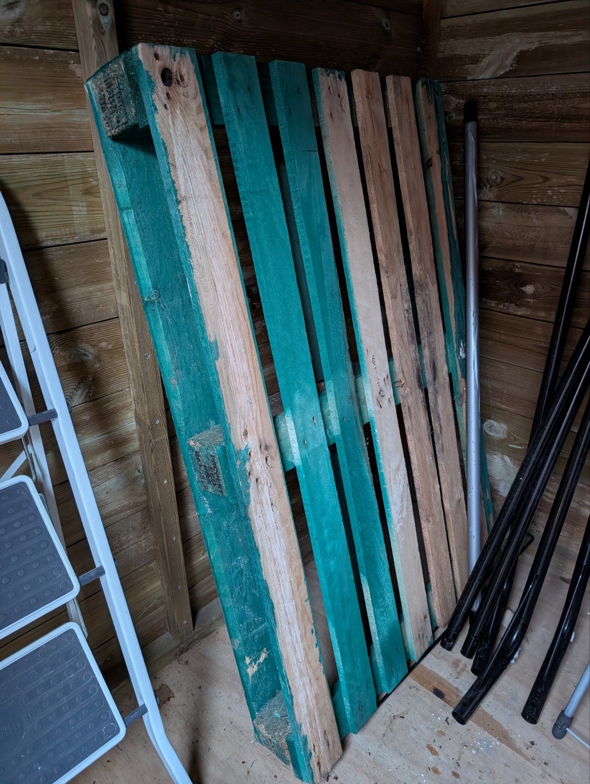 Gratis europallet (stevige staat) – Leuven, Doe-het-zelf en Bouw, Platen en Panelen, Ophalen, Gebruikt, Hout