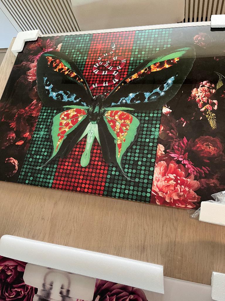 Print op glas Gucci, Ophalen, 50 tot 75 cm, Overige typen, Nieuw