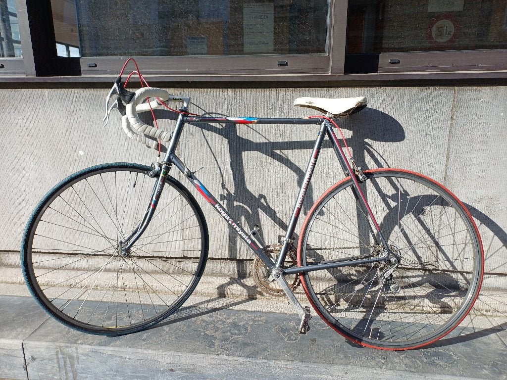 Koersfiets retro, 10 à 15 vitesses, Frein sur jante, Acier, Enlèvement