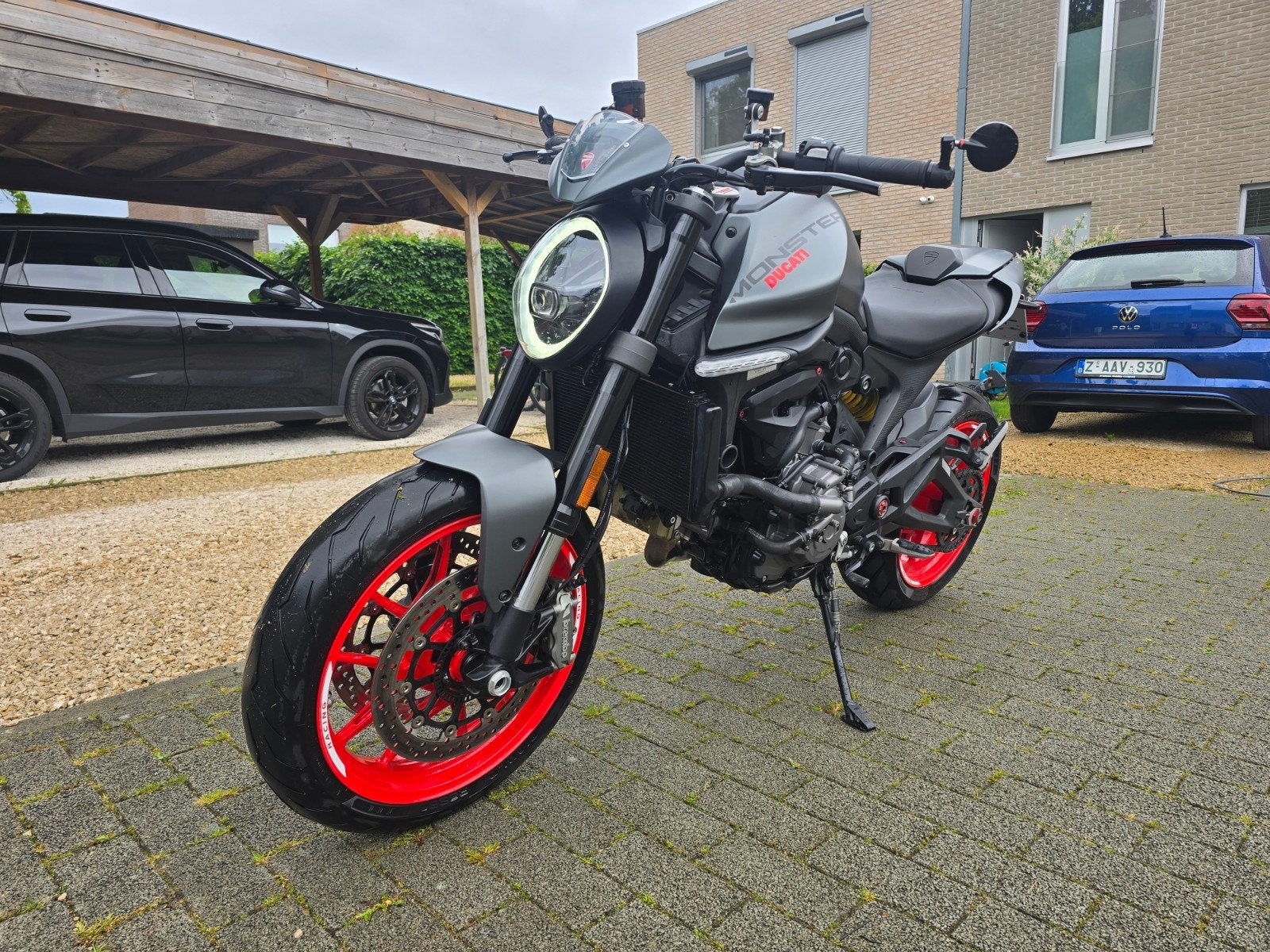 Ducati Monster 937 2022 Aviator Grey Termignoni Racing Evo, Motoren, 2 cilinders, Motorrijbewijs A, Meer dan 35 kW, Handgeschakeld