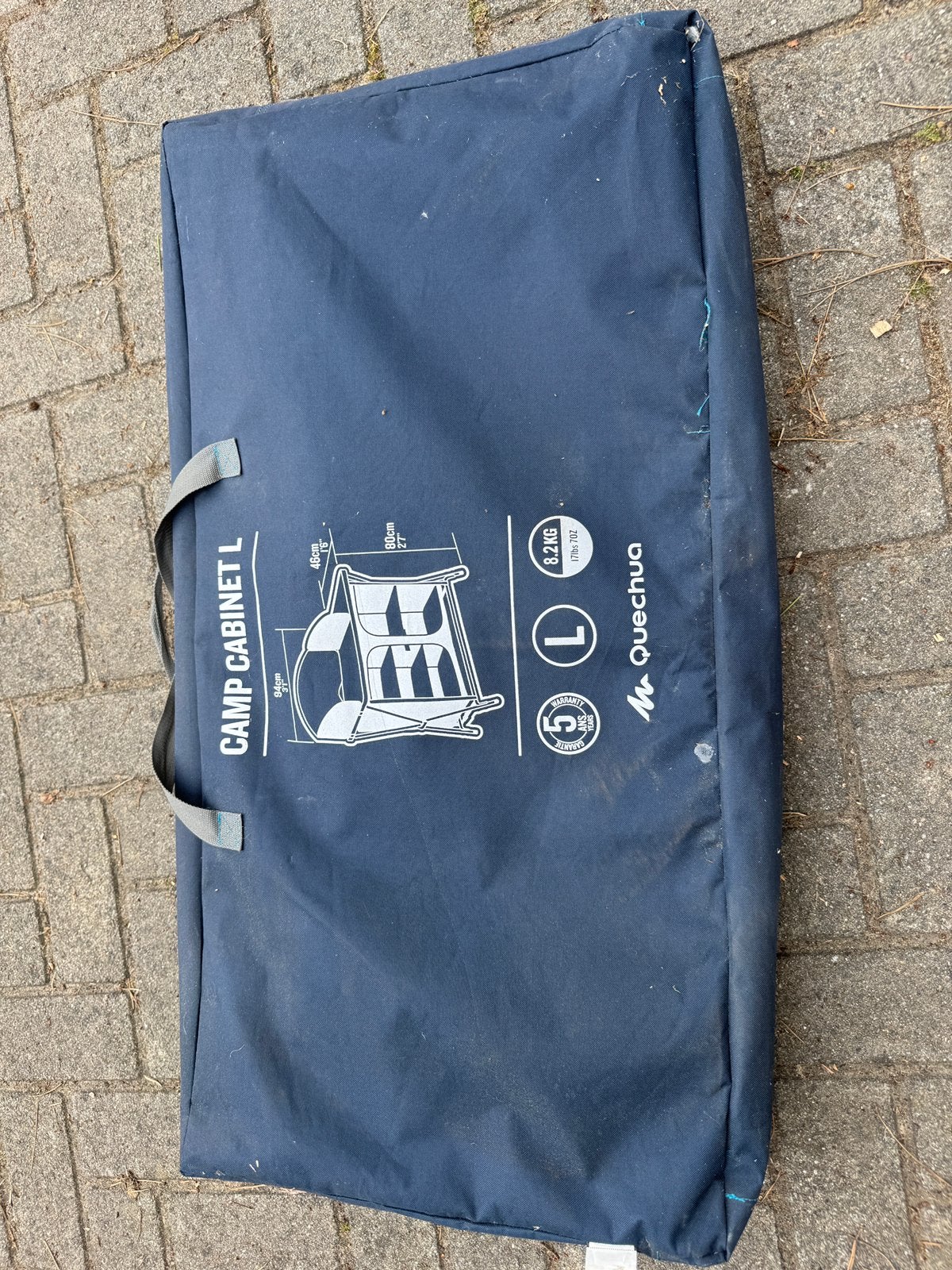Camping keuken cabinet L opvouwbaar en met windscherm, Caravans en Kamperen, Tentaccessoires, Ophalen, Zo goed als nieuw