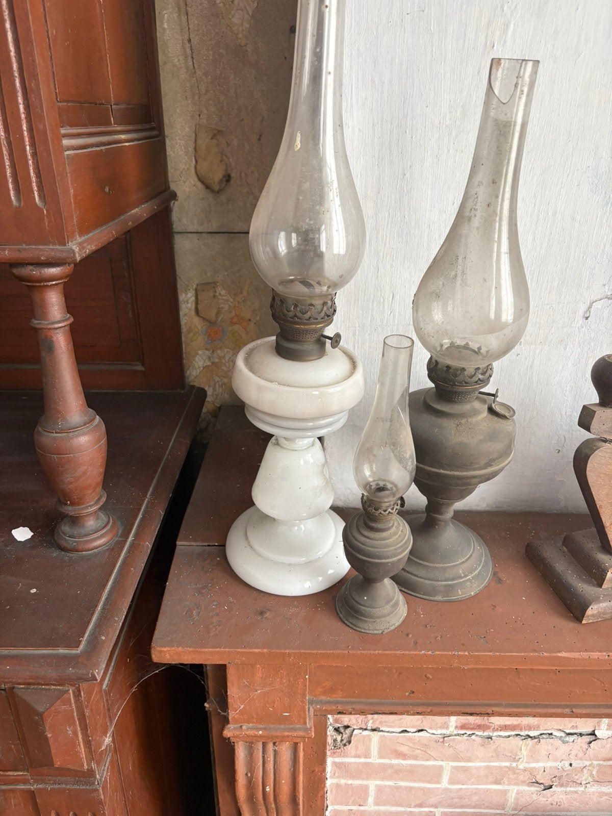 3 olielampen, Antiek en Kunst, Ophalen of Verzenden