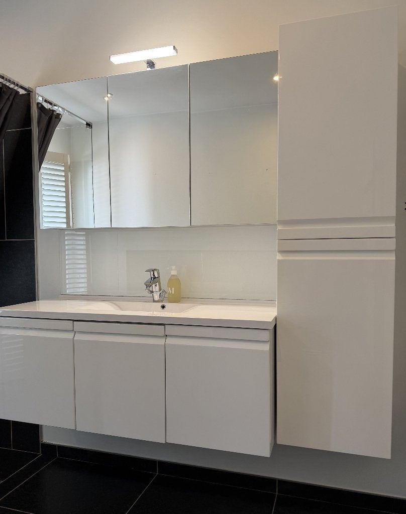 Ensemble meubles de salle de bain + robinetterie, Maison & Meubles, Enlèvement, Utilisé
