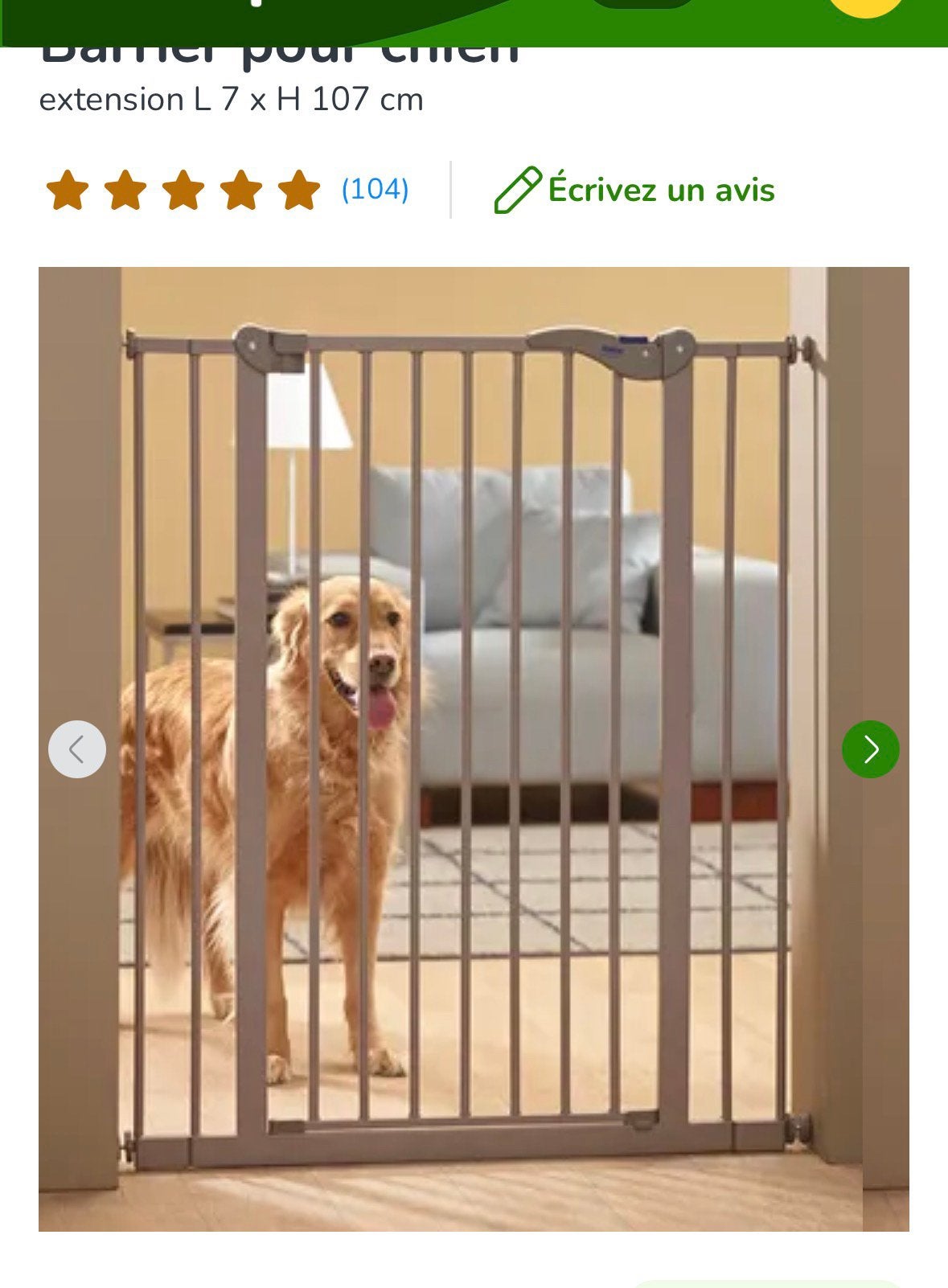 Barrière Savic Dog Barrier pour chien extension L 7 x H 75, Animaux & Accessoires, Enlèvement ou Envoi, Comme neuf