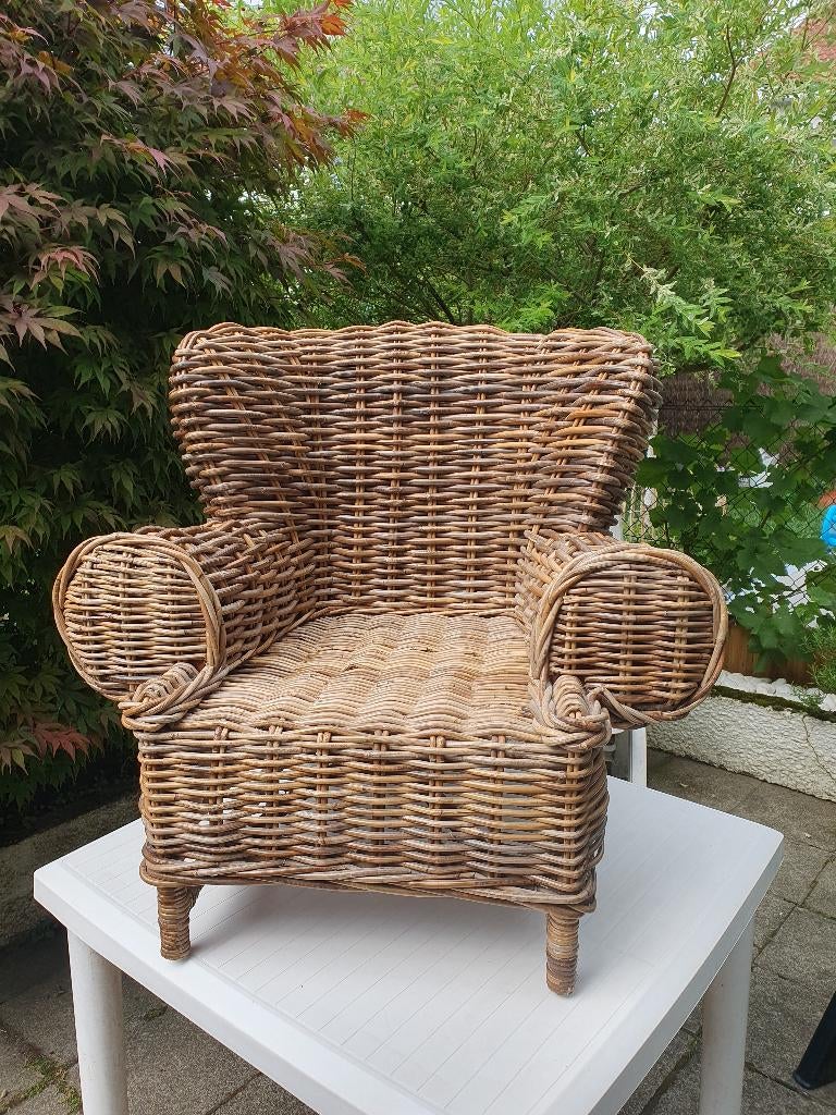 Petit fauteuil en osier, Enlèvement, Comme neuf, Chaise