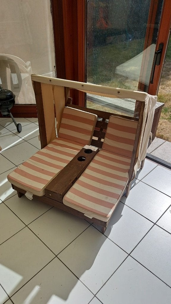 Ligbed tuin kinderen, Enlèvement, Utilisé, Bois