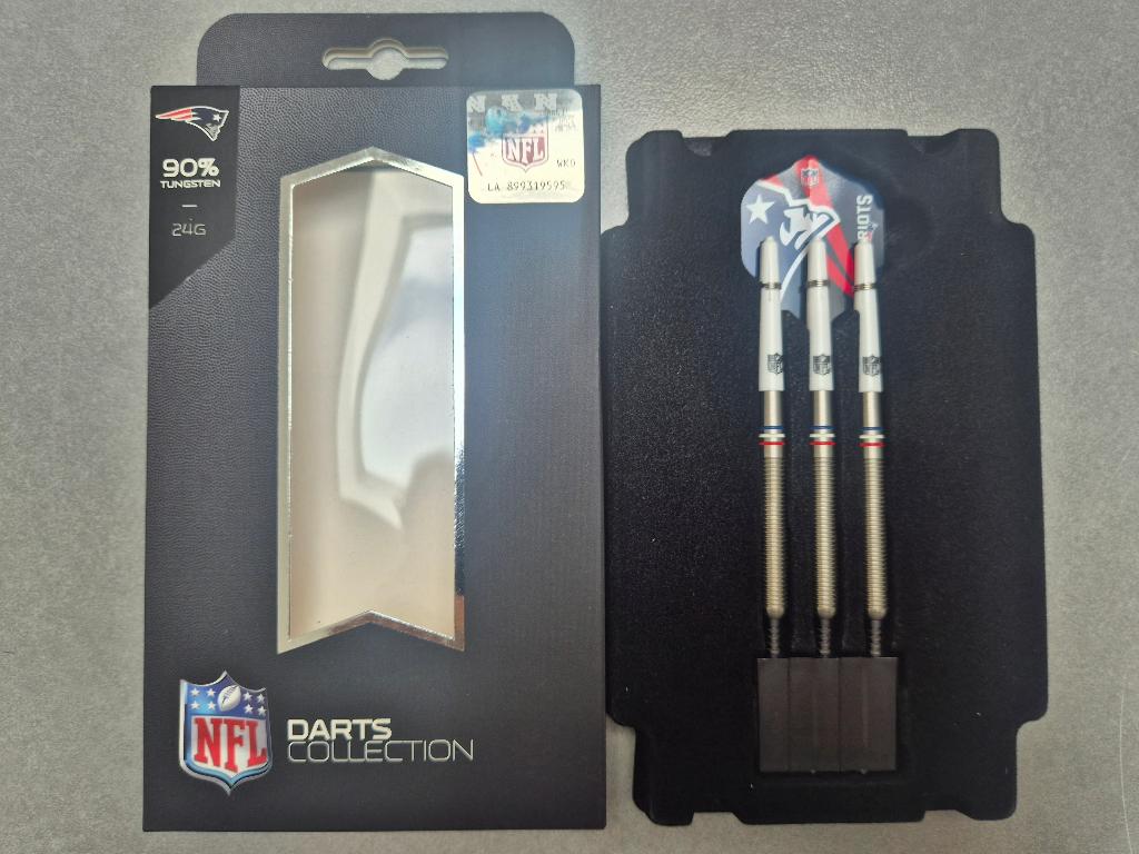 NFL Tungsten Darts New England Patriots, Sport en Fitness, Ophalen of Verzenden, Zo goed als nieuw, Pijlen