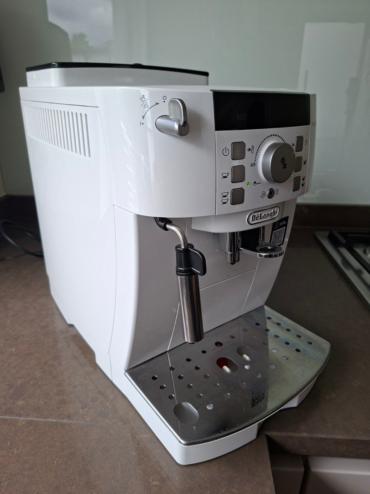 delonghi magnifica s wit, Ophalen, Gebruikt, De'Longhi, Koffiebonen