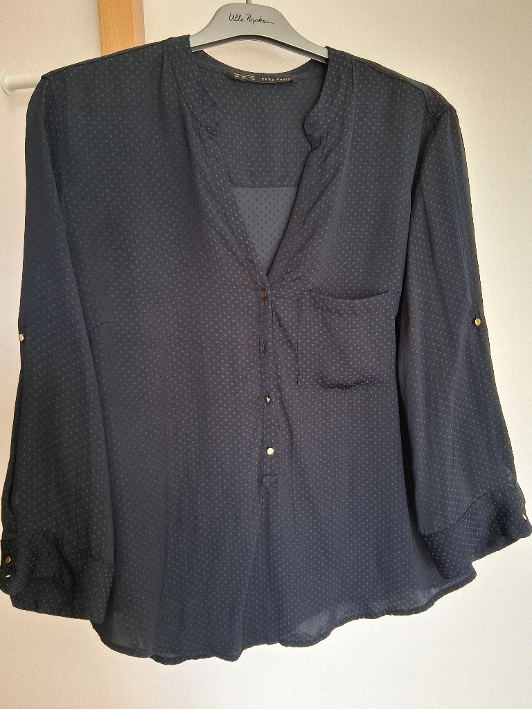 ZARA damesblouse maat XL, Ophalen, Blauw, Zara, Maat 42/44 (L)