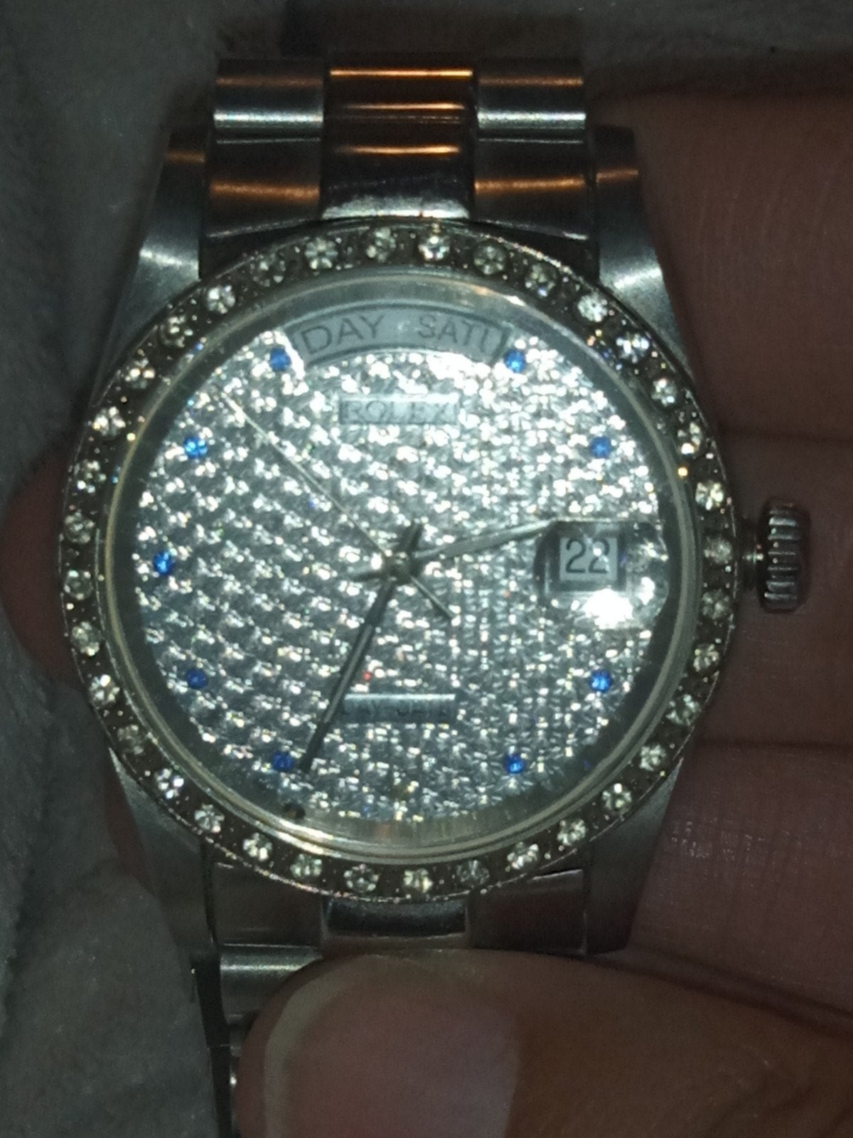 Rolex horloge met diamanten geen papieren geen doos, Handtassen en Accessoires, Overige Accessoires, Verzenden
