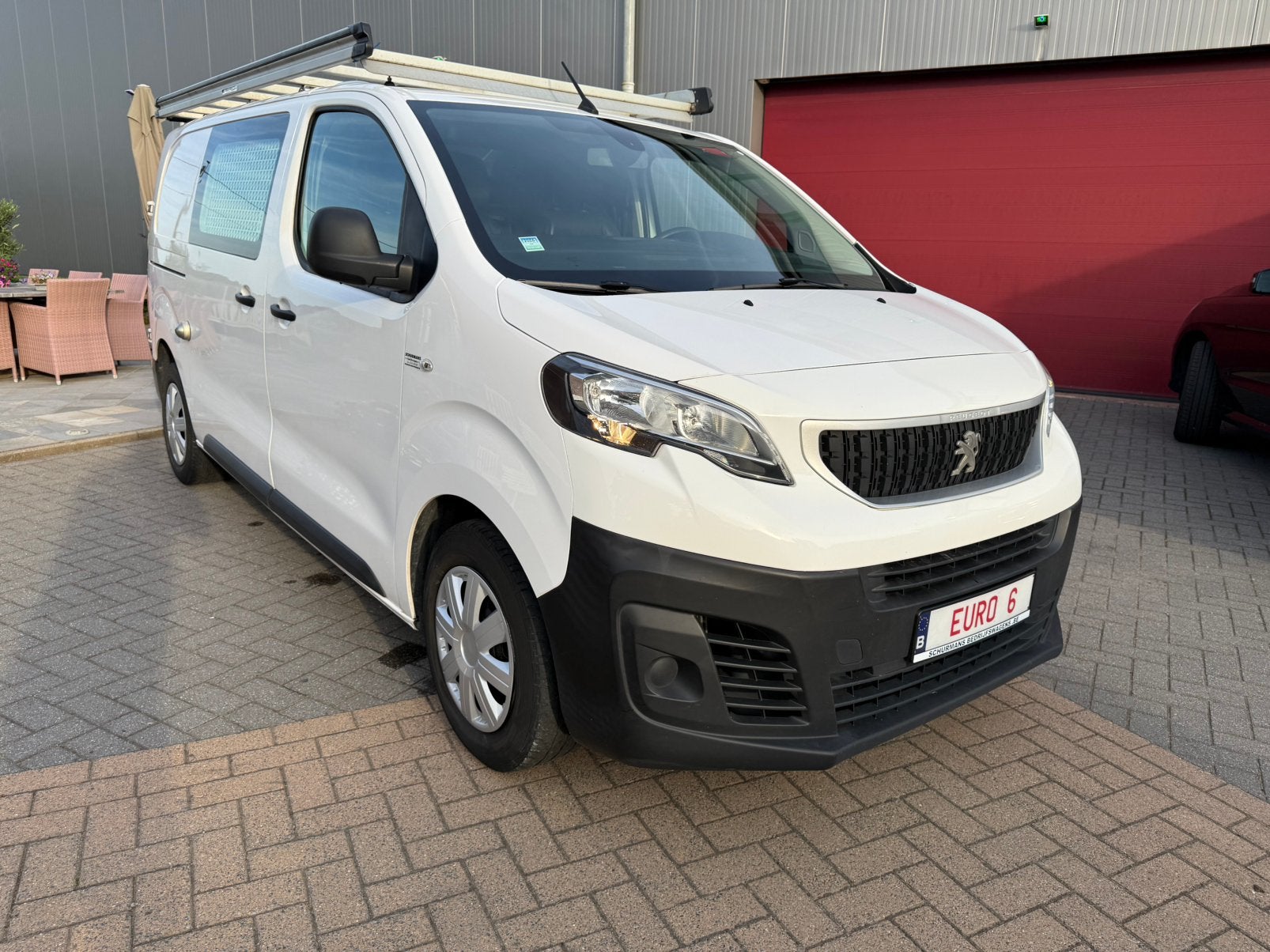 Peugeot expert met inrichting en dakdrager, Auto's, Voorwielaandrijving, Leder en Stof, Wit, Bedrijf