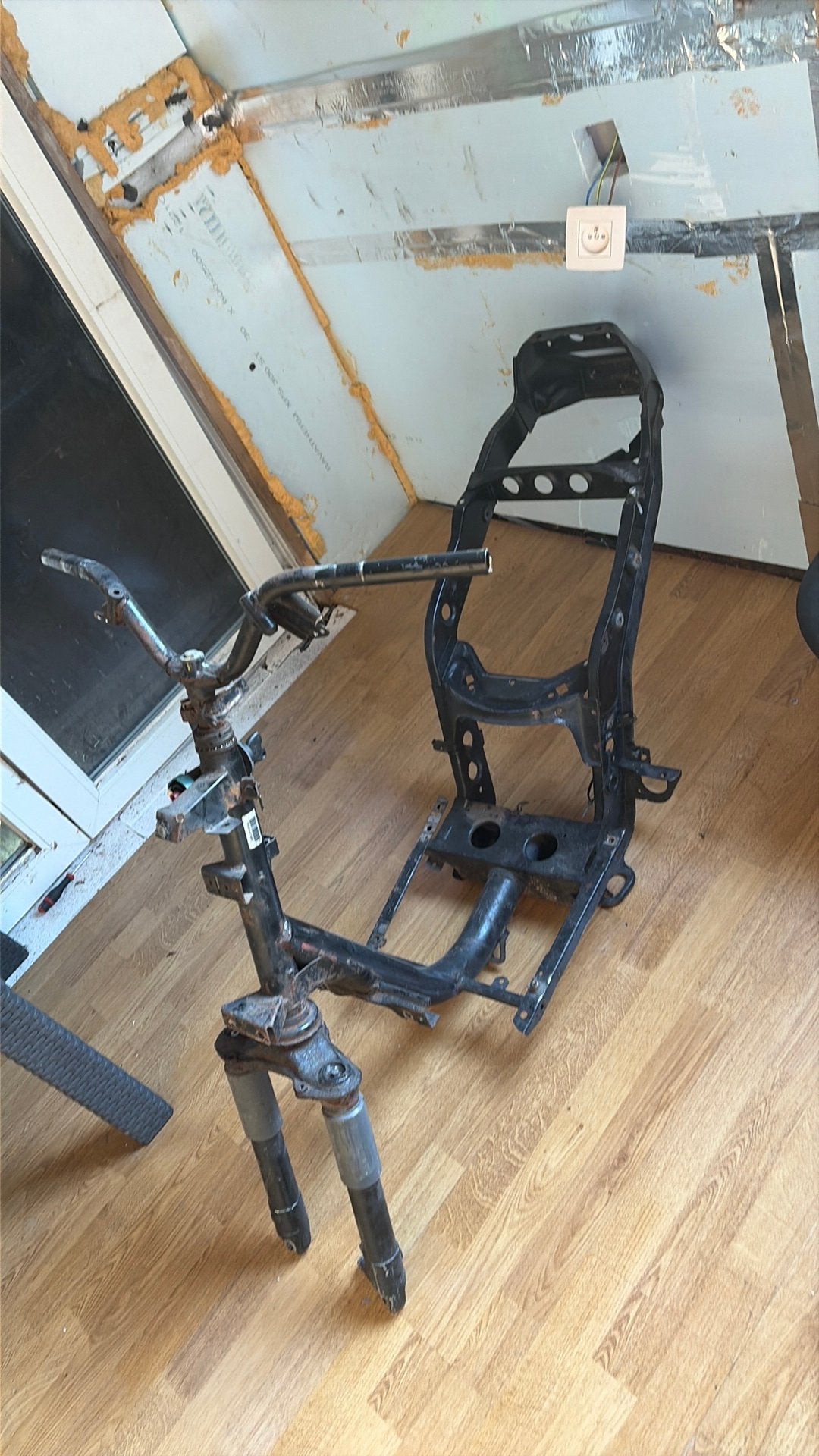 A klasse frame met paps, Fietsen en Brommers, Ophalen, Zo goed als nieuw