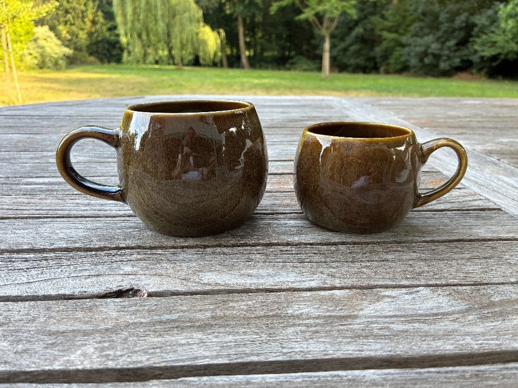 2 tasses cosy en grès émaillé, Antiquités & Art, Enlèvement ou Envoi