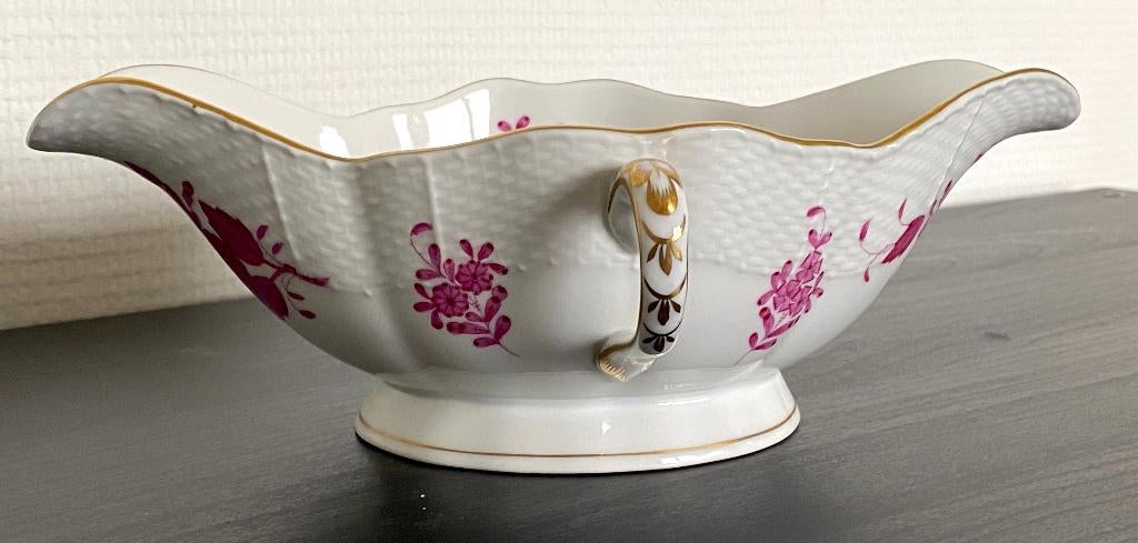 Bateau à Sauce en Porcelaine de Herend, Antiquités & Art, Antiquités | Porcelaine, Enlèvement ou Envoi