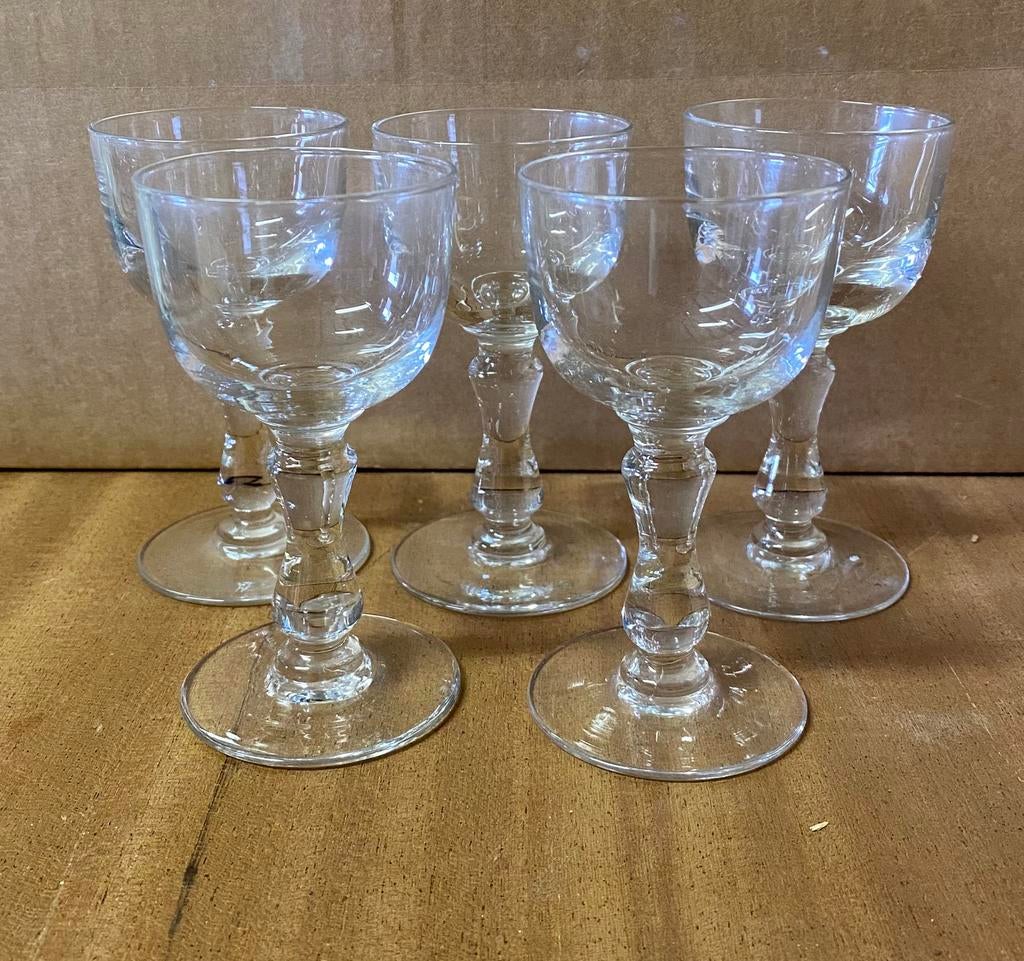 5 vintage portoglazen, Ophalen