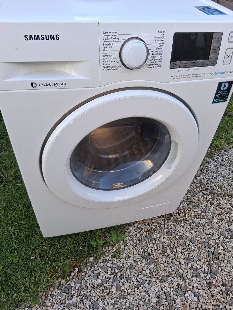 Wasmachine Samsung EcoBubble, Elektronische apparatuur, 6 tot 8 kg, Ophalen, Gebruikt, Energieklasse A of zuiniger