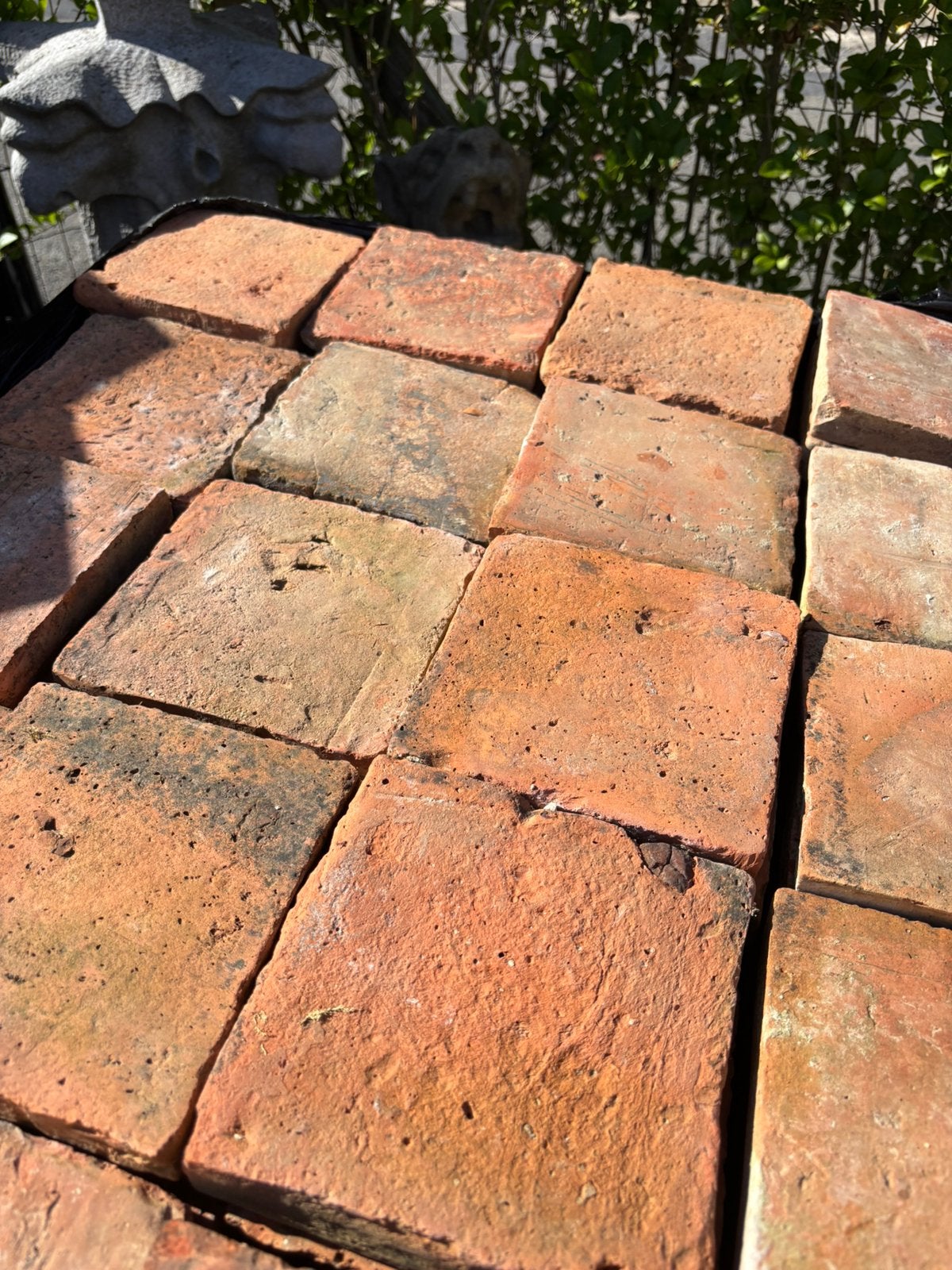 Lot Antieke terracotta tegels. Voor info BELLEN 0474220705, Antiek en Kunst, Ophalen