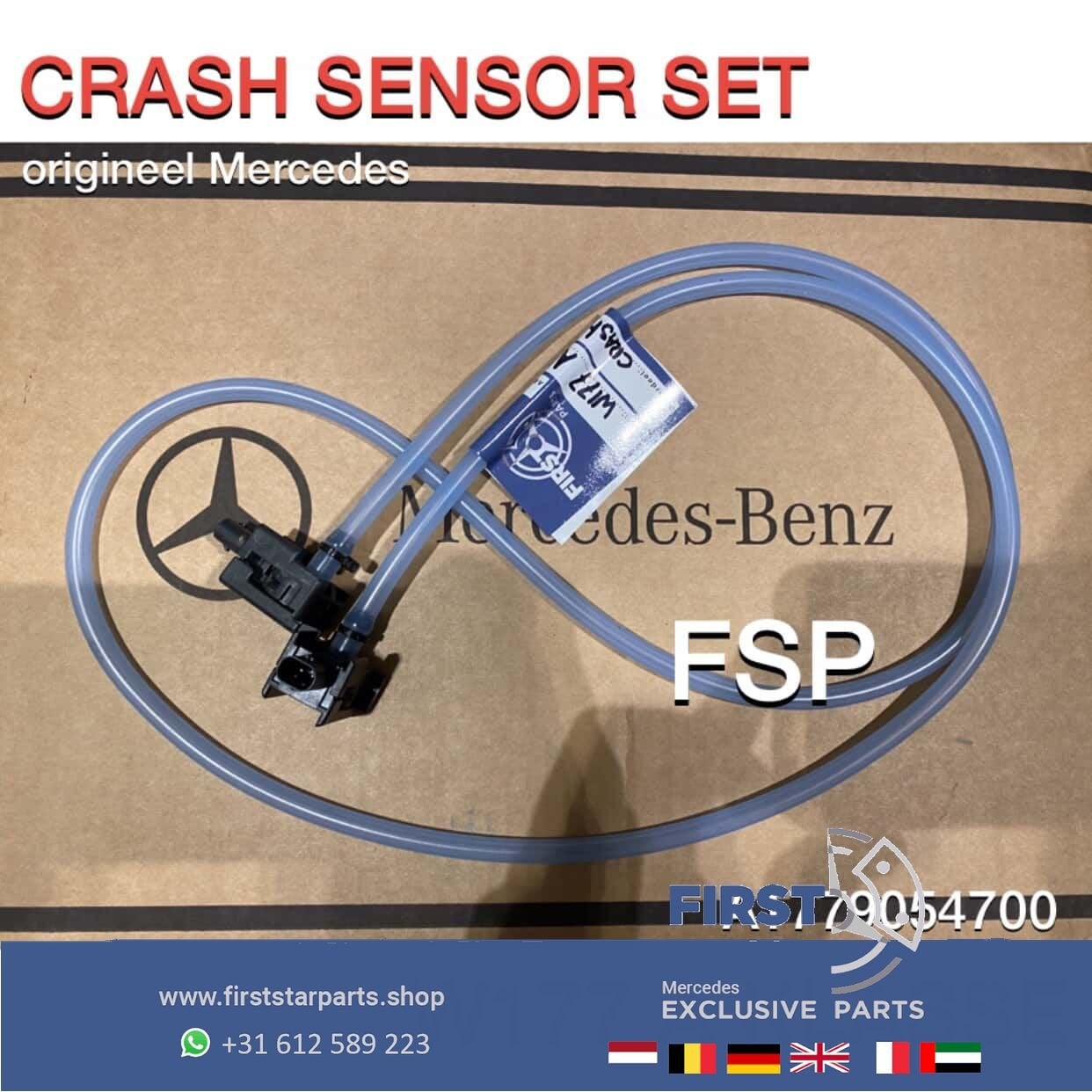 W177 W118 W247 W157 CRASH SENSOR Voetganger Mercedes A B CLA, Utilisé, -, -, Enlèvement ou Envoi
