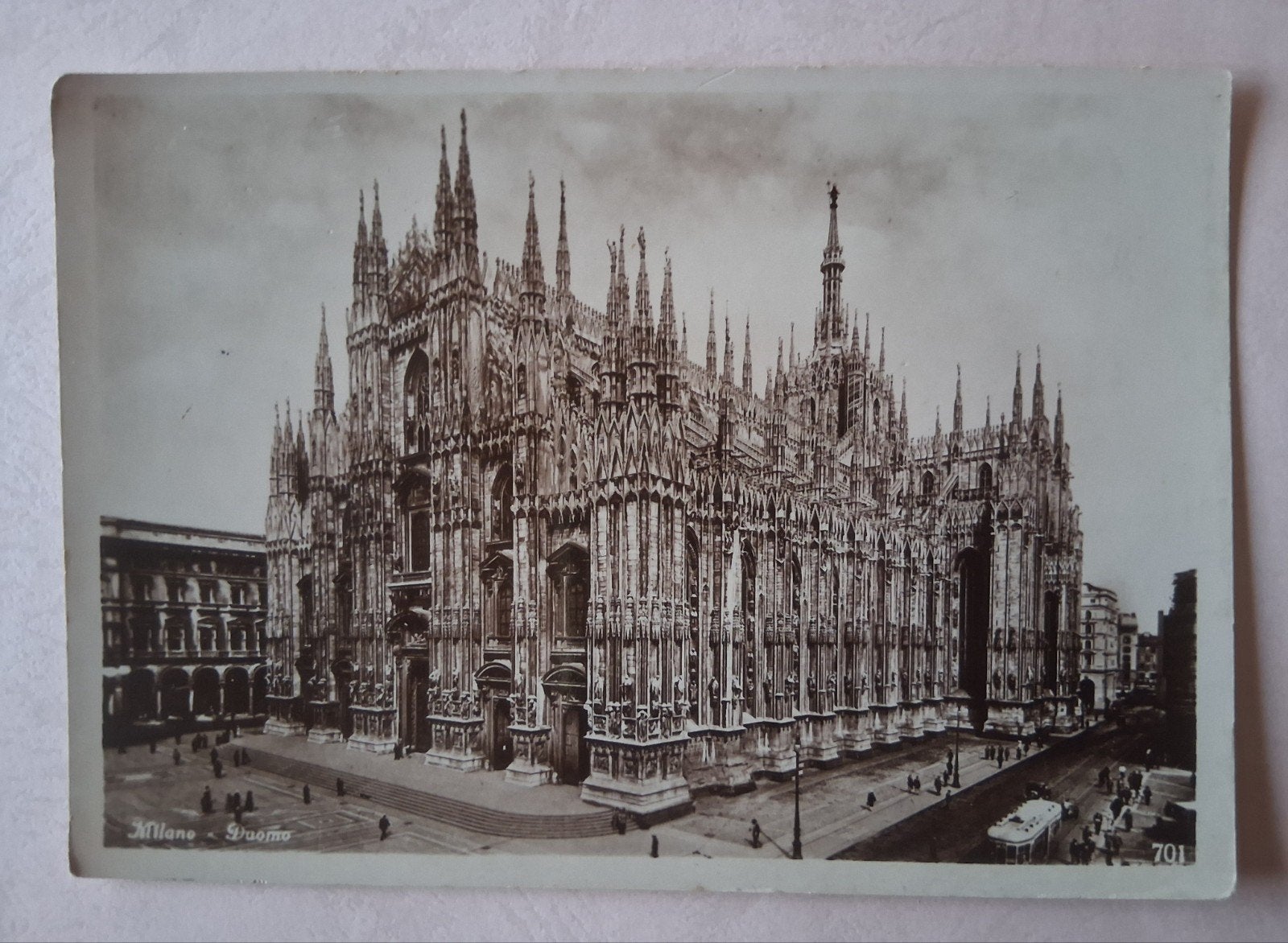 vintage Postkaart Dom van Milano (Italië), Ophalen of Verzenden, Italië