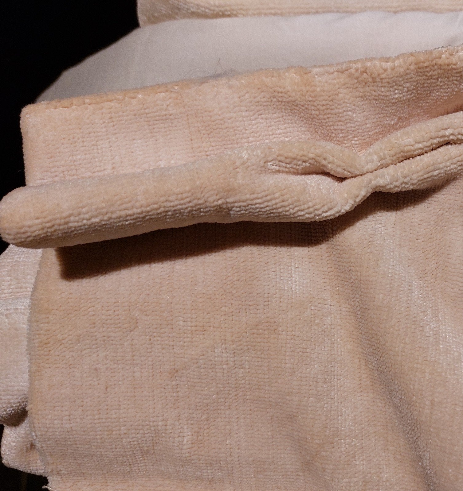Beige gestoffeerde handgemaakte gordijnen., Ophalen, Beige