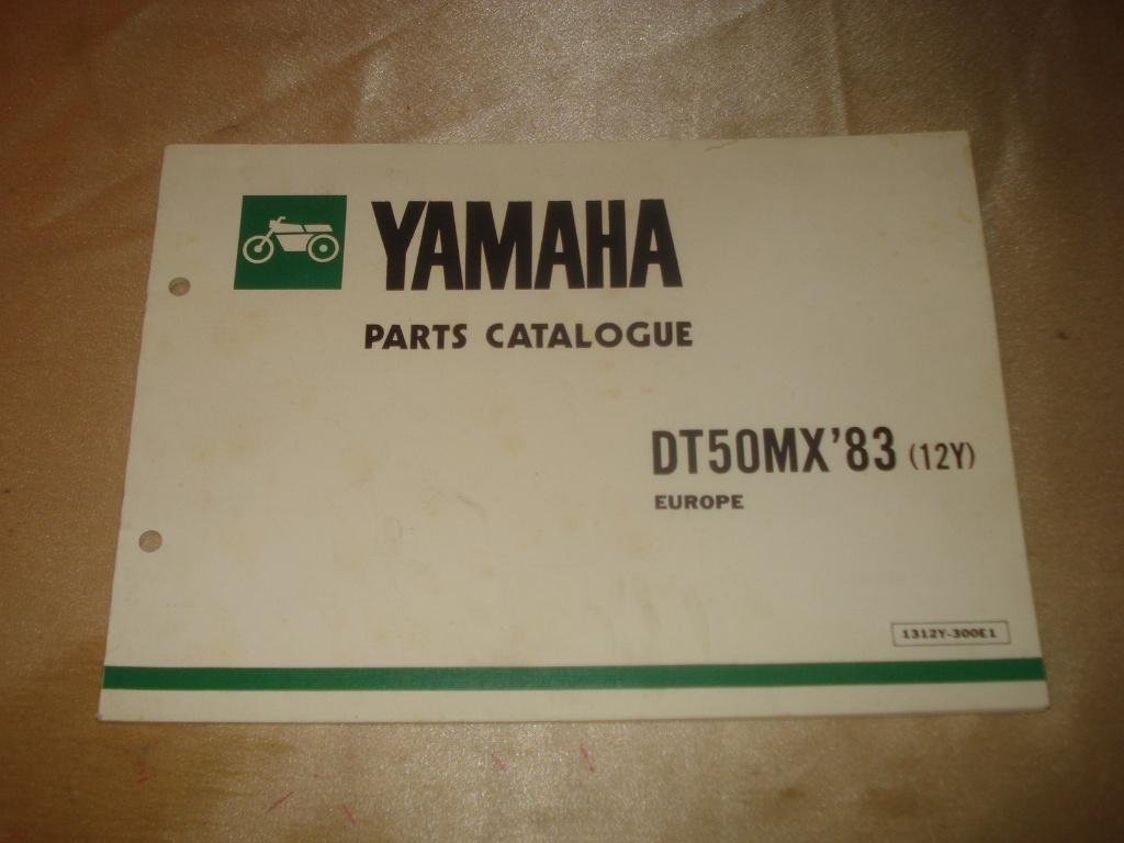 YAMAHA DT50MX '83 Ancien Catalogue des Pièces, Motoren, Handleidingen en Instructieboekjes, Ophalen of Verzenden, Yamaha