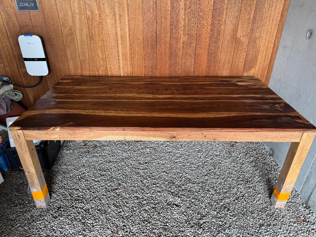 hardhouten teak indoor meubelset, Huis en Inrichting, Tafels | Eettafels, Ophalen