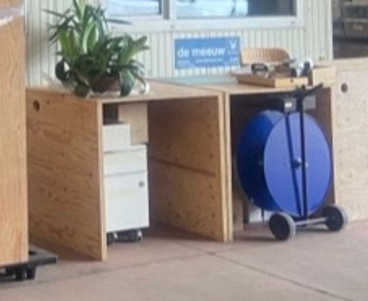 2x bureau/toog module voor magazijn, Zakelijke goederen, Ophalen