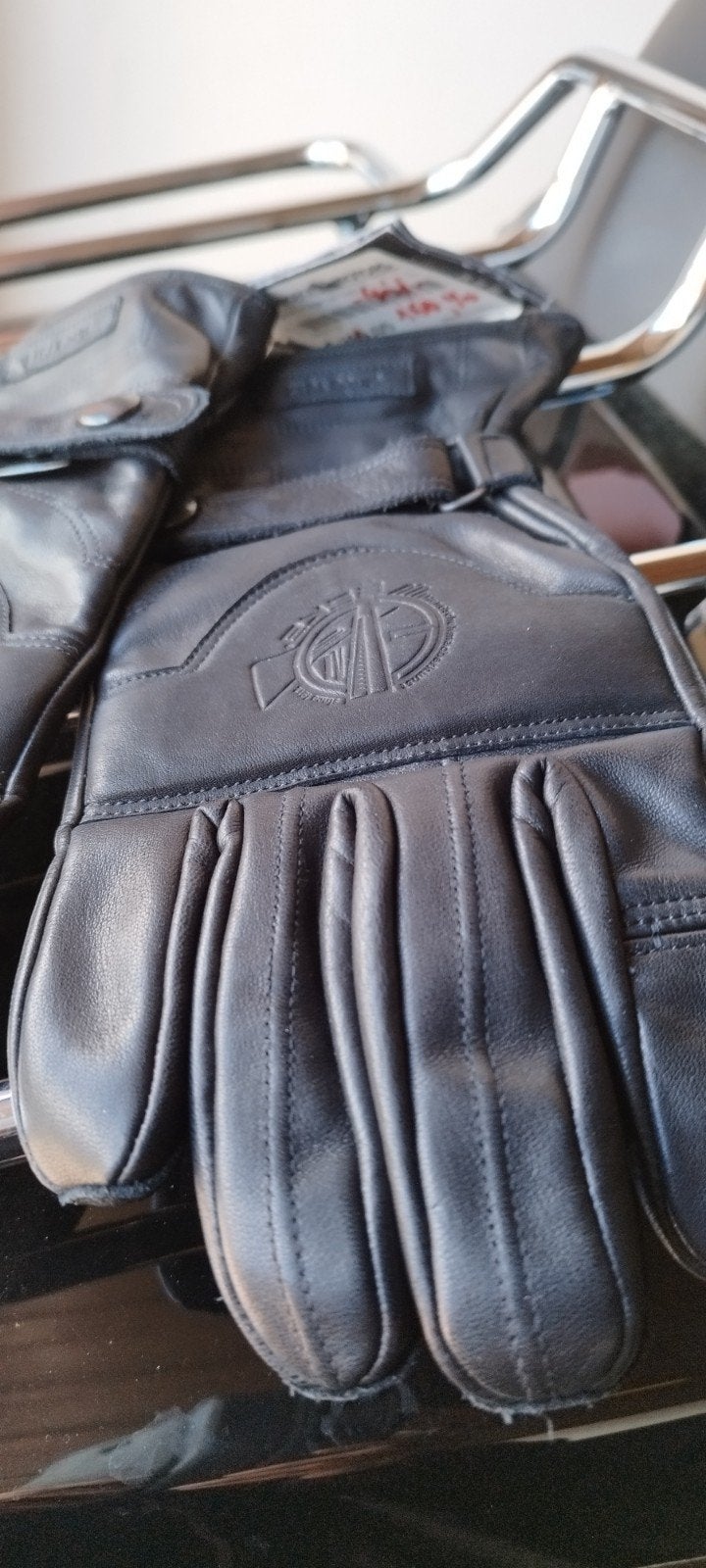 Nouveaux gants de moto en cuir, Enlèvement, Neuf, avec ticket, Gants