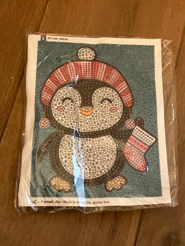 Diamond Painting - Pinguïn - 15 x 20 cm, Kinderen en Baby's, Ophalen of Verzenden, Nieuw, Knutselen