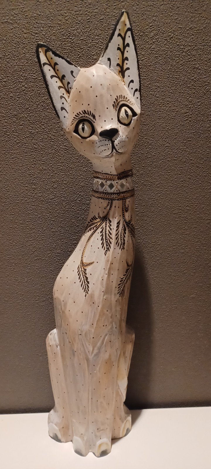 houten kat, Ophalen of Verzenden, Hout, Beeld
