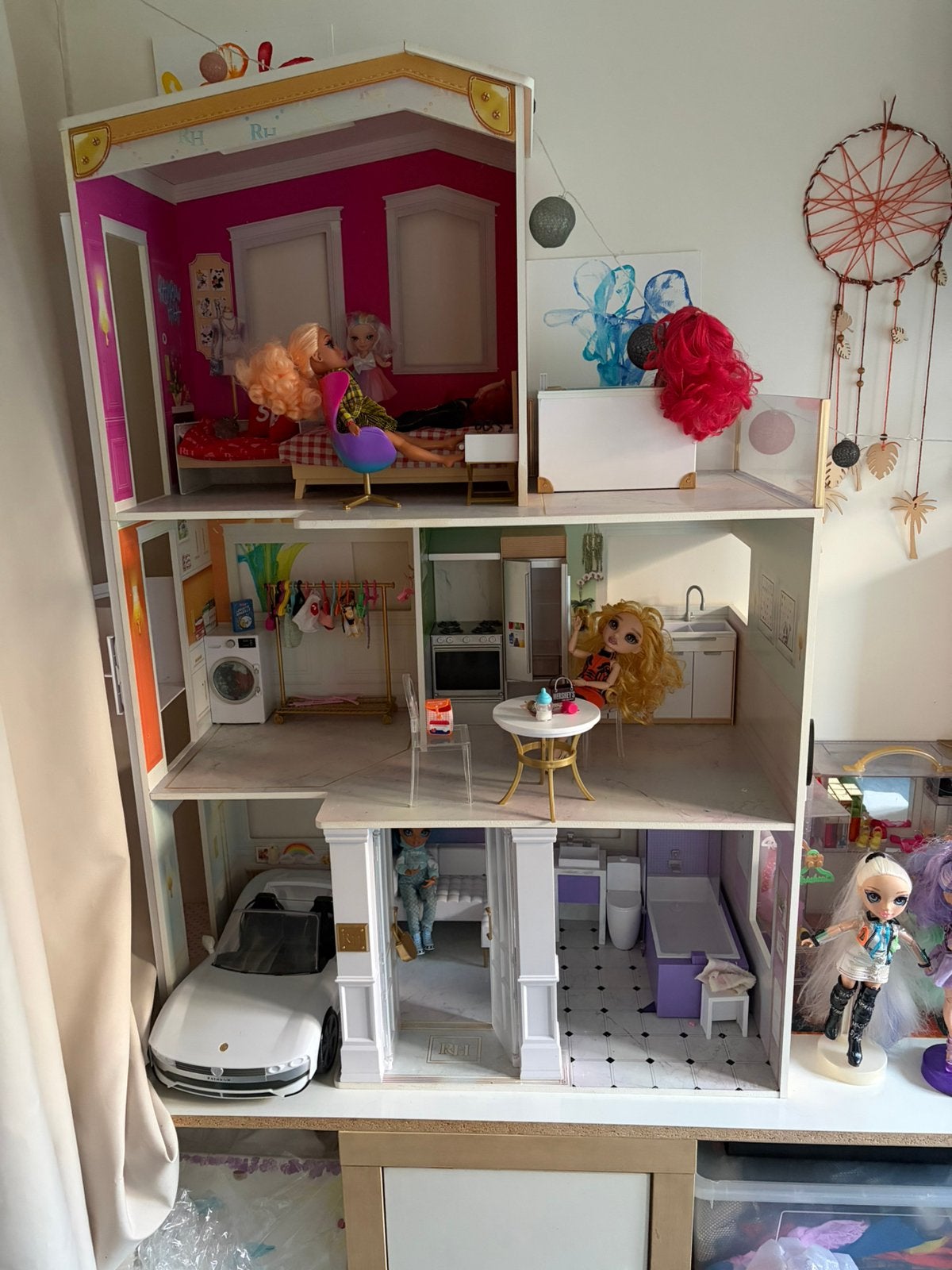 Rainbow High Poppenhuis met vele extra s, Ophalen, Zo goed als nieuw, Poppenhuis