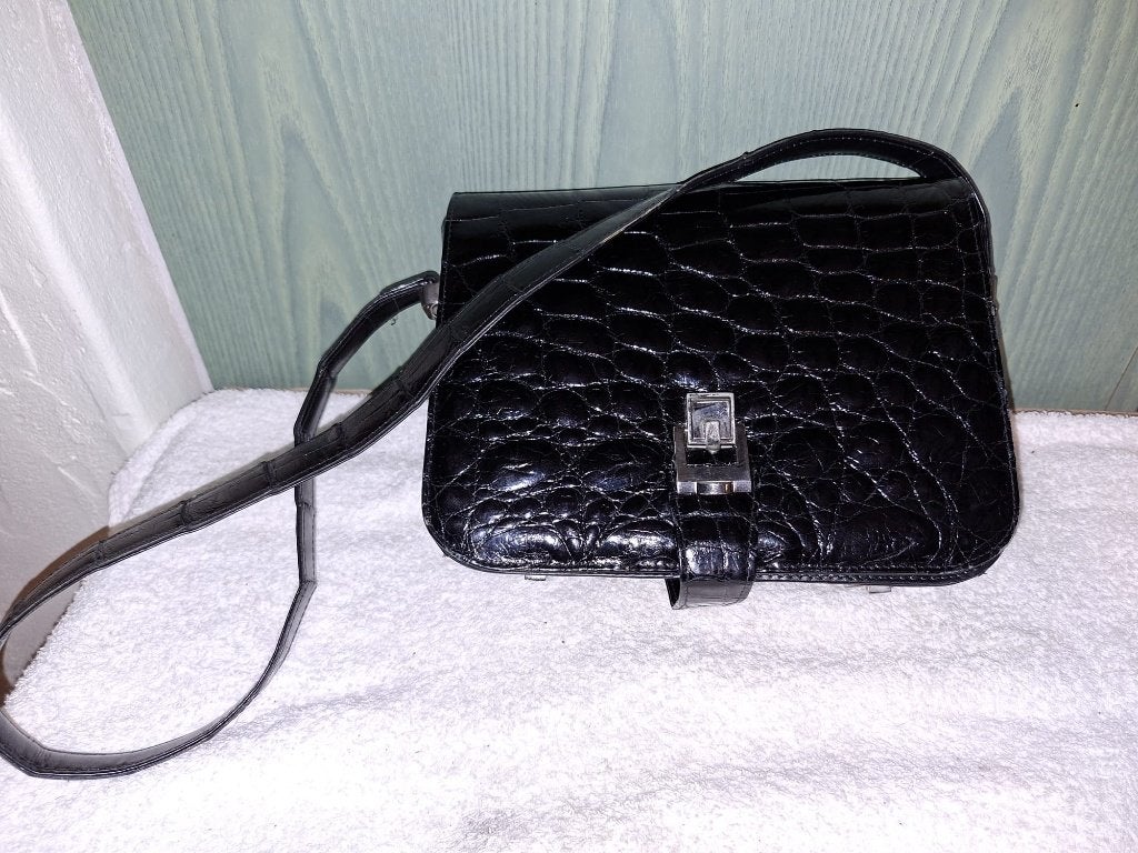 Vintage croco handtas, jaren 1950-60, Enlèvement ou Envoi
