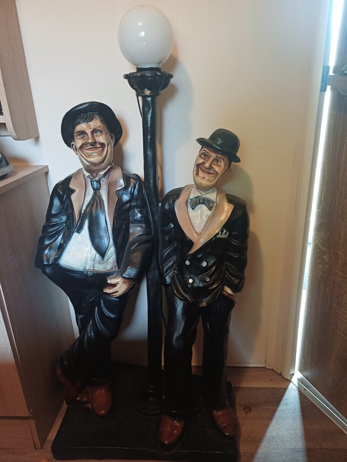 Staande lamp Laurel en Hardy, Huis en Inrichting, Ophalen