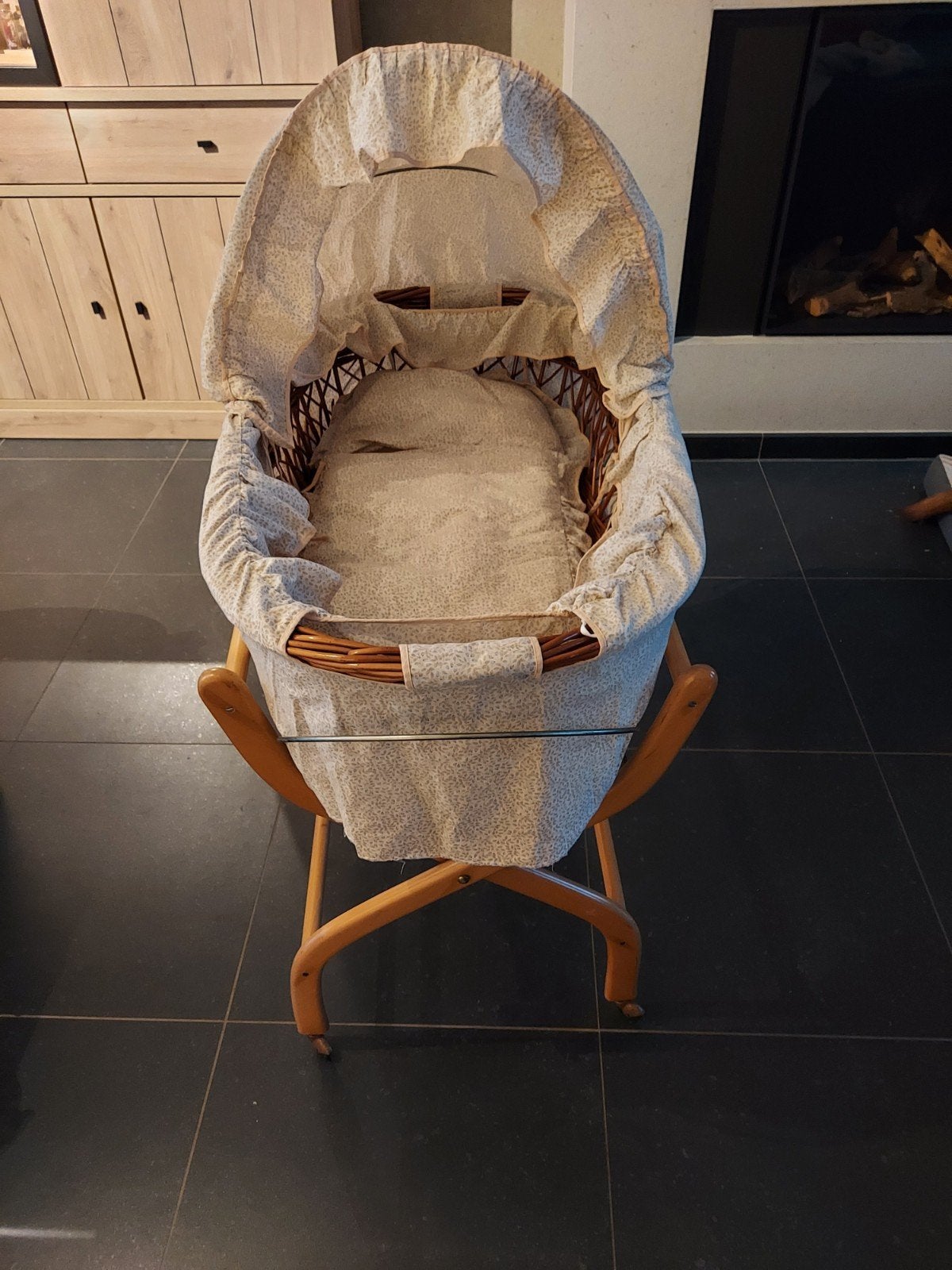 somnambulisme en osier pour bébé, Enlèvement, Utilisé, Berceau