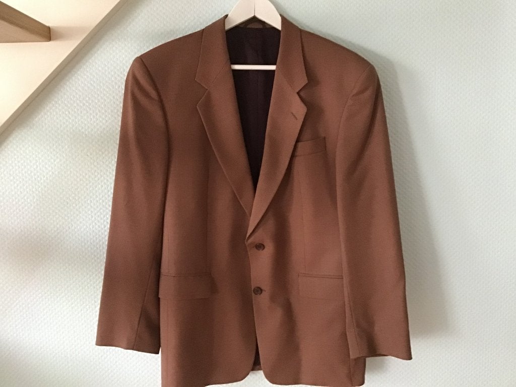 Blazer, Ophalen, Bruin, Maat 48/50 (M), Zo goed als nieuw