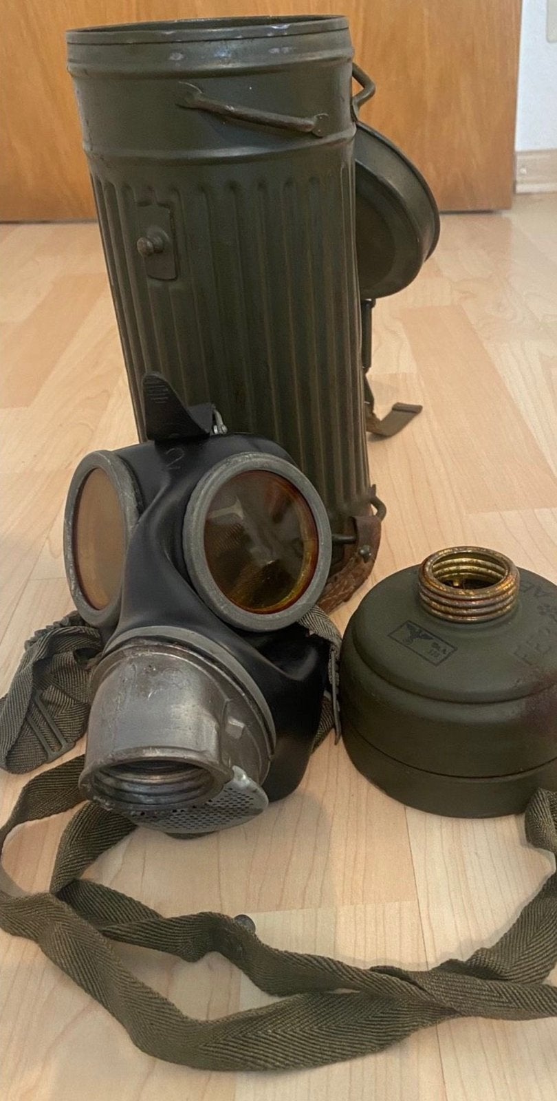 Duits ww2 gasmasker, Verzamelen, Militaria | Tweede Wereldoorlog, Verzenden