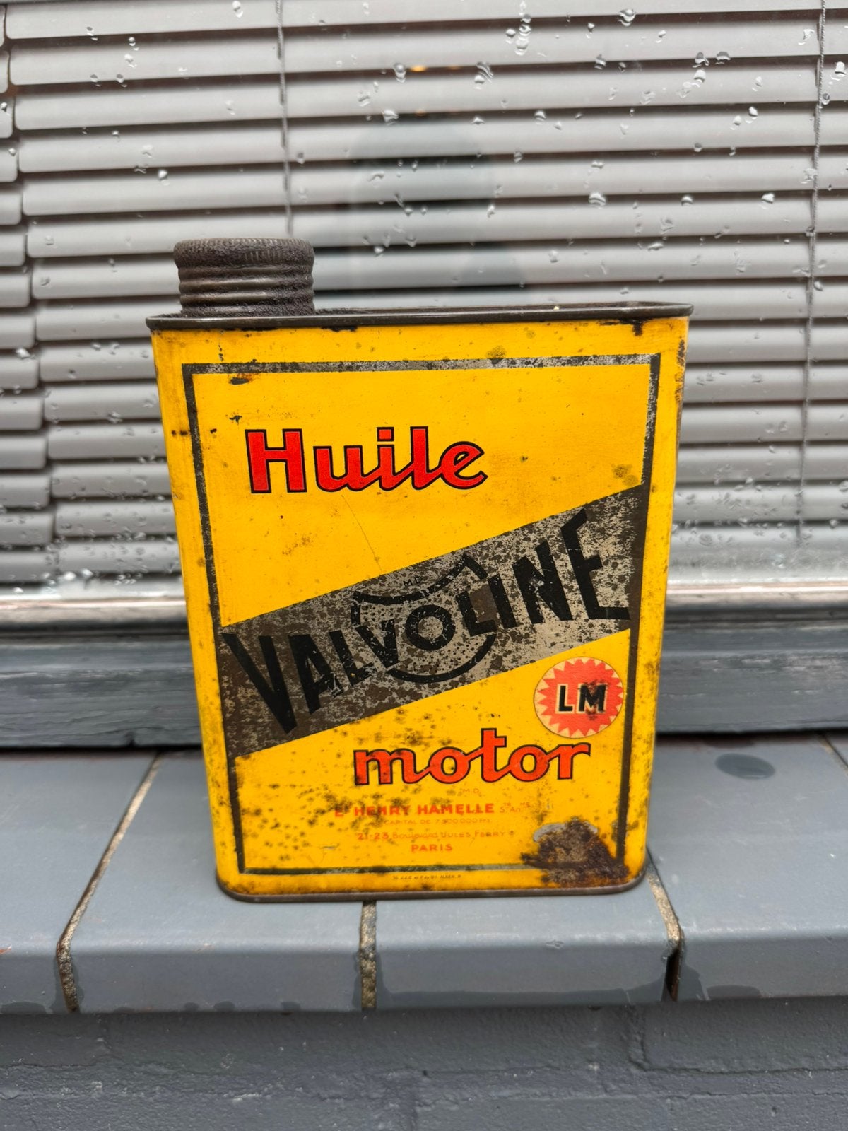 VALVOLINE motor olie blik, Ophalen of Verzenden, Gebruikt, Verpakking