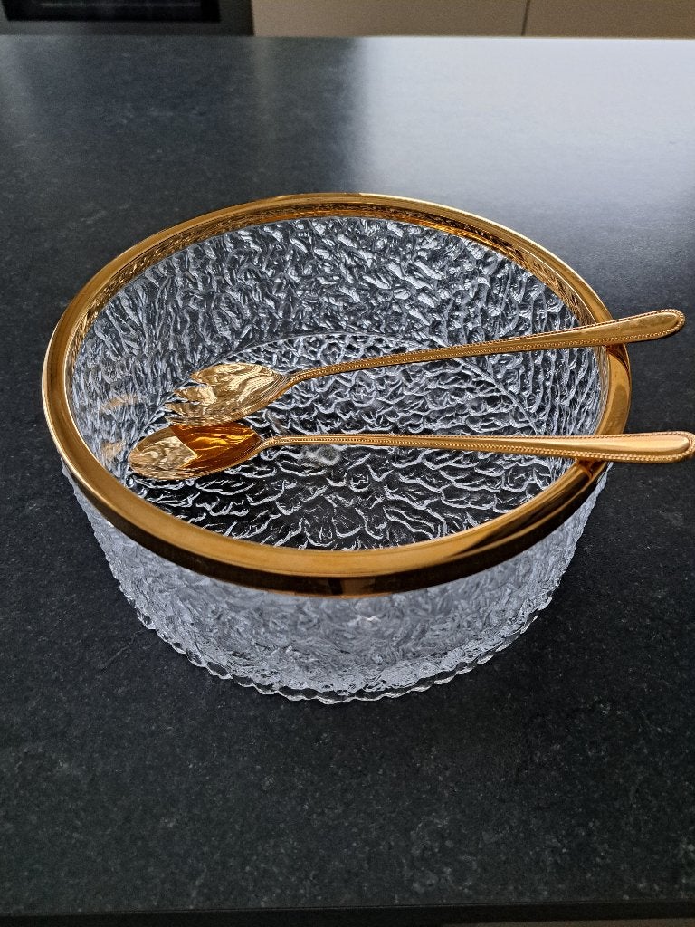 Antieke kristallen saladekom, Antiek en Kunst, Antiek | Kandelaars, Ophalen