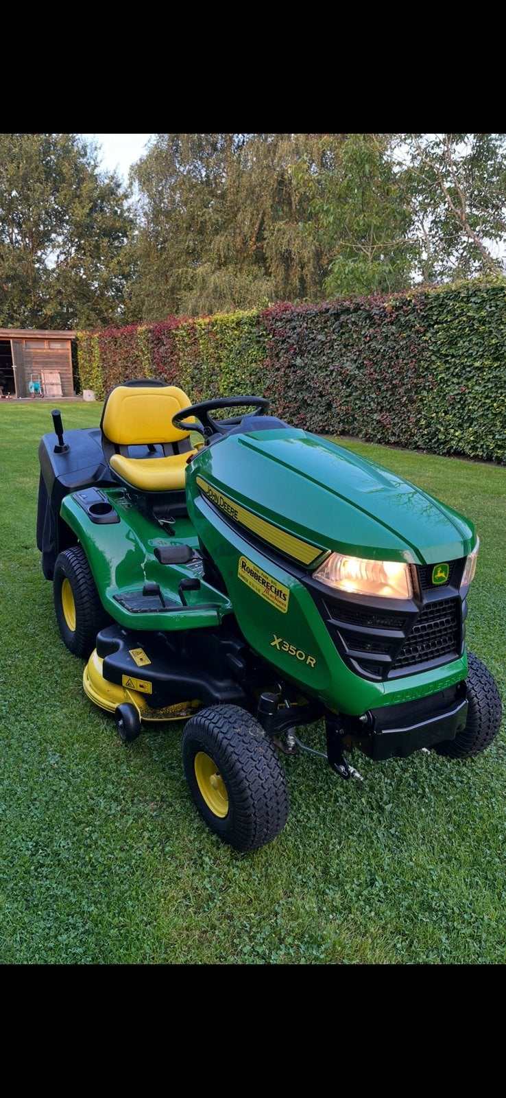 John deere x350r, Tuin en Terras, Zitmaaiers, Zo goed als nieuw, Opvangbak, Ophalen
