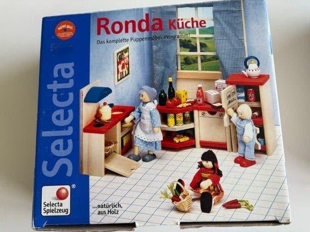Ronda Keukentje-slaapkamer en eetserviesje, Kinderen en Baby's, Speelgoed | Poppenhuizen, Ophalen, Gebruikt, Accessoires