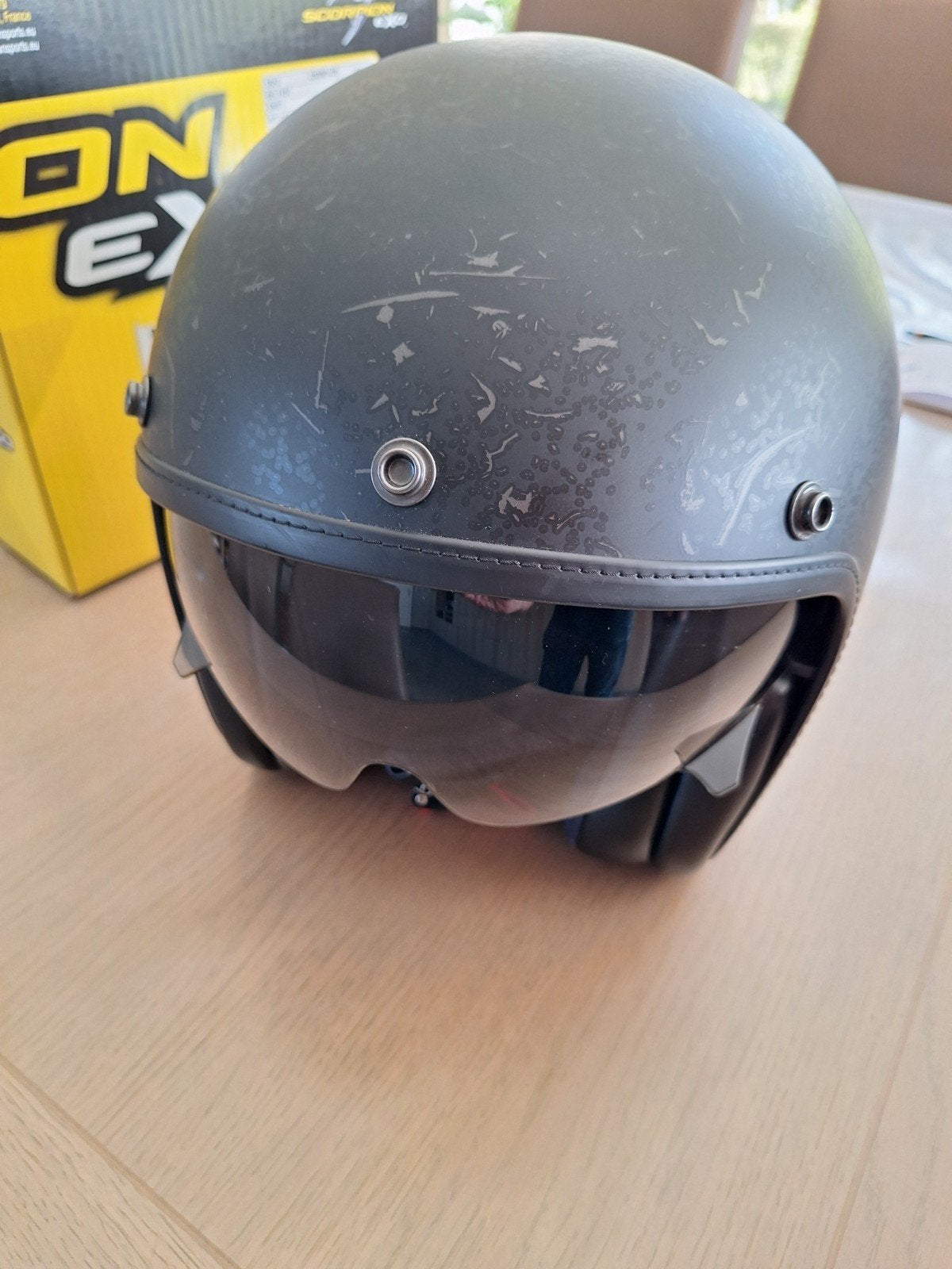 Scorpion jethelm mat zwart xxl nieuw, Autres marques, Enlèvement ou Envoi, Casque jet, XXL