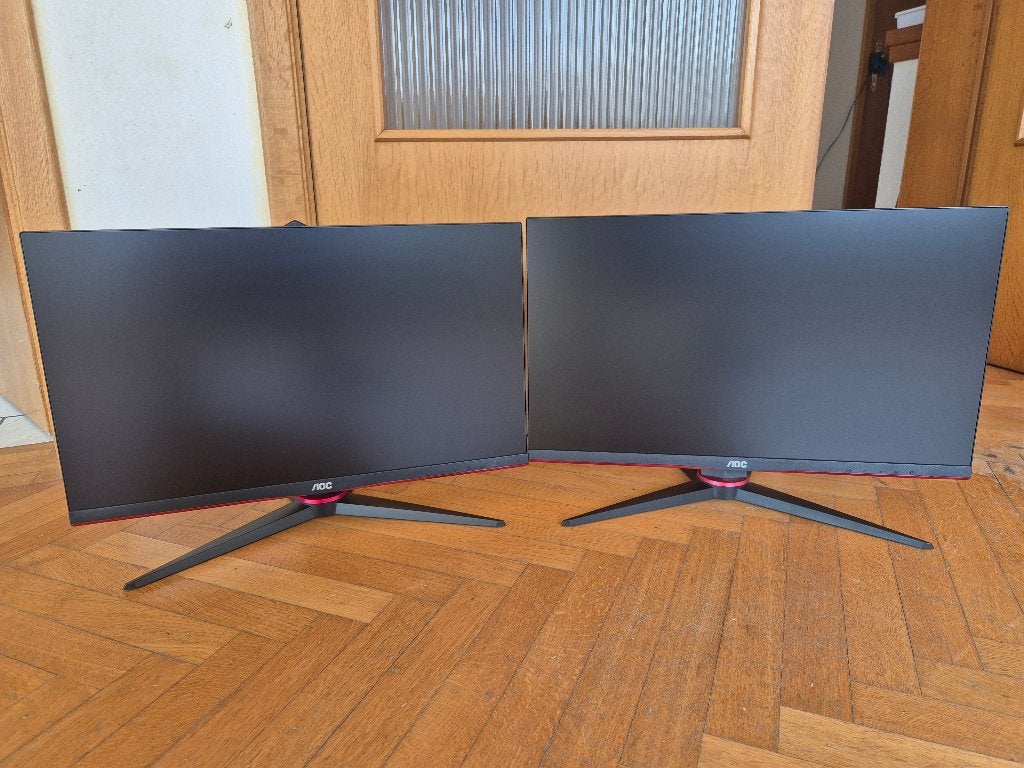 Paar AOC 24" IPS 165HZ gameschermen, Computers en Software, Monitoren, Gebruikt, IPS, HDMI, Minder dan 1 ms
