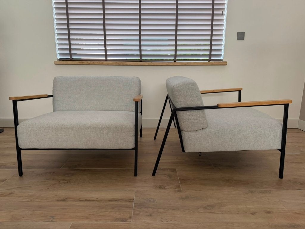 Studio Henk Co Lounge Chair – Lot de 2 - Comme neuf, 75 à 100 cm, Pode Jori Leolux Cassini, Comme neuf, Enlèvement