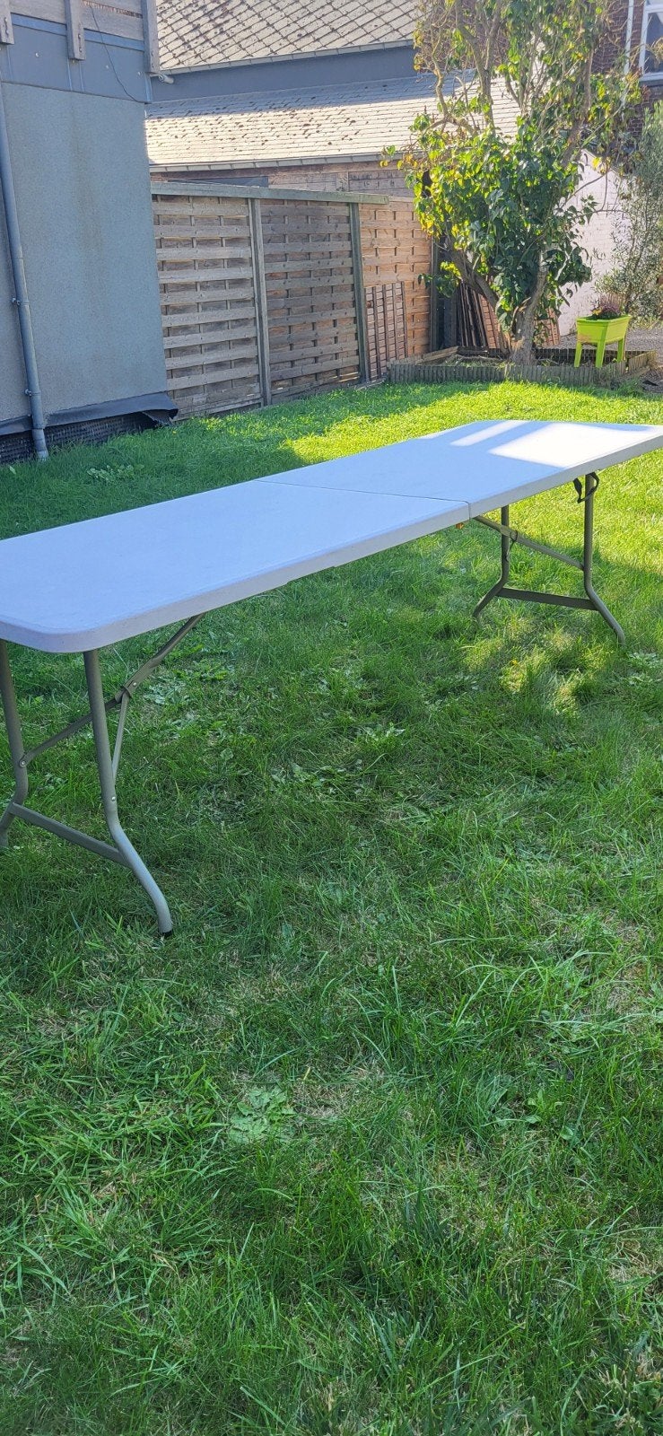 table de jardin pliante, Enlèvement, Utilisé, Rectangulaire