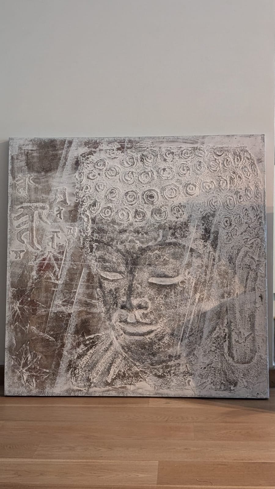 Buddha schilderij te koop - 95 CM x 95 cm, Ophalen