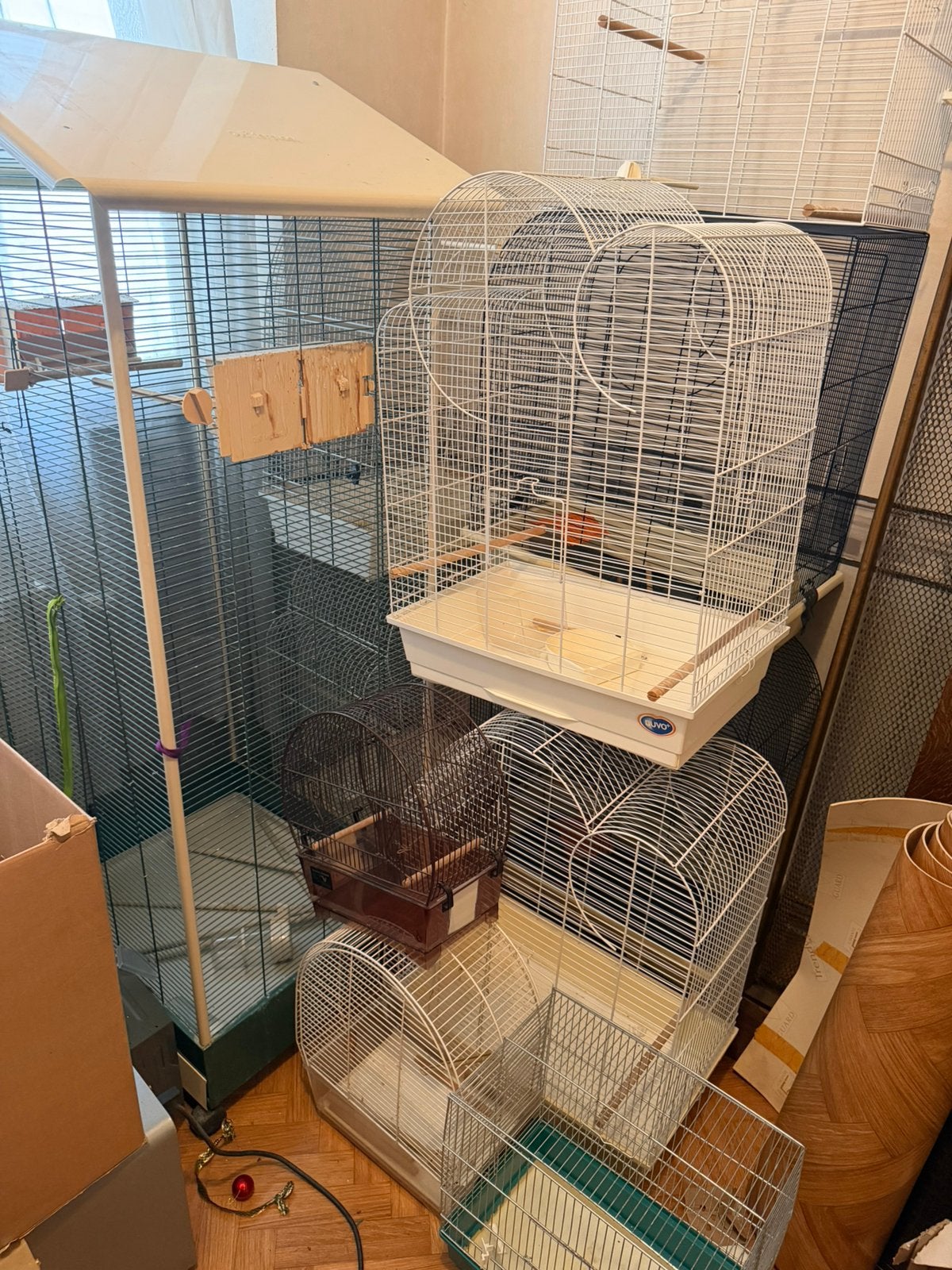 Lot de cages et volière, Animaux & Accessoires, Enlèvement, Comme neuf, Volière
