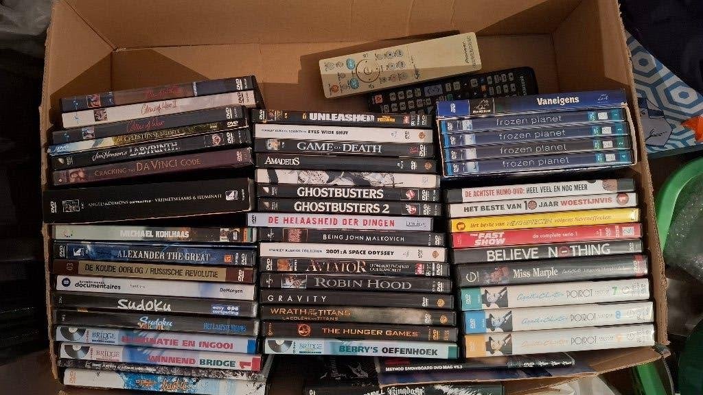Lot van 50+ dvd's, Cd's en Dvd's, Ophalen, Stand-up of Theatershow, Gebruikt, Nederlands