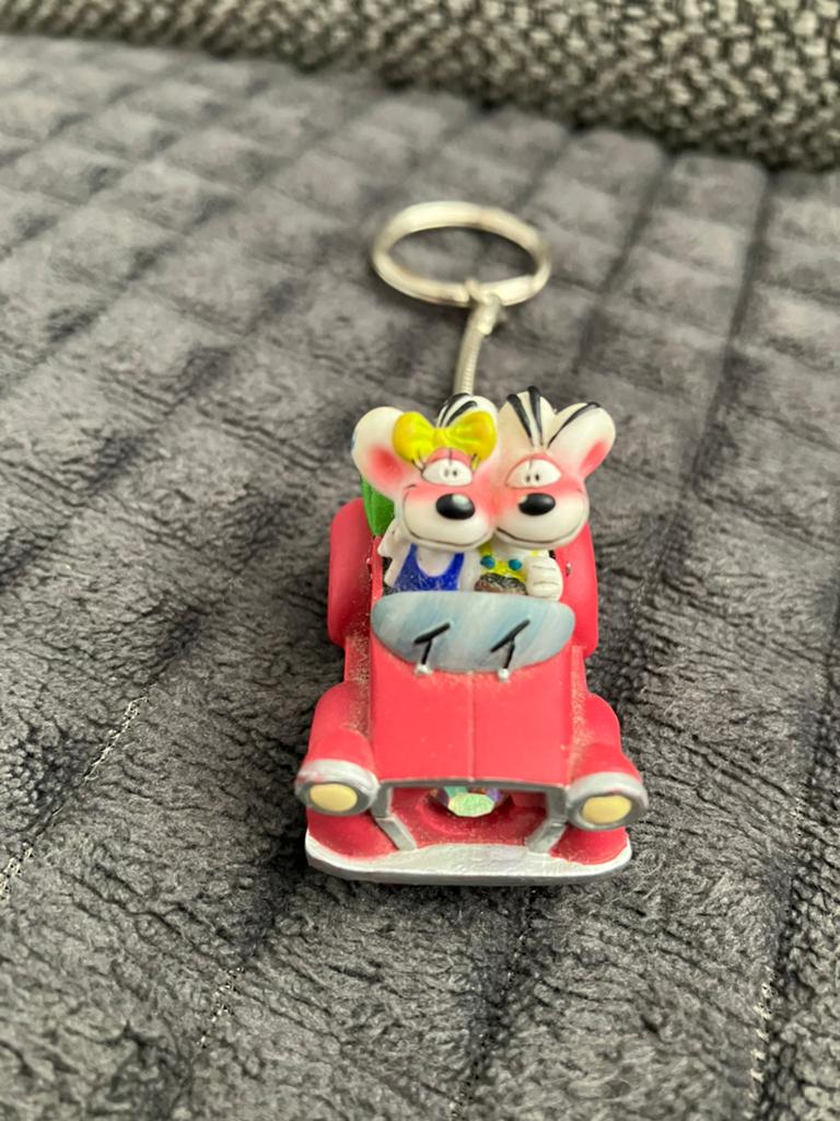Diddl Porte-clés Diddl et Diddlina en voiture, Collections, Enlèvement ou Envoi, Comme neuf