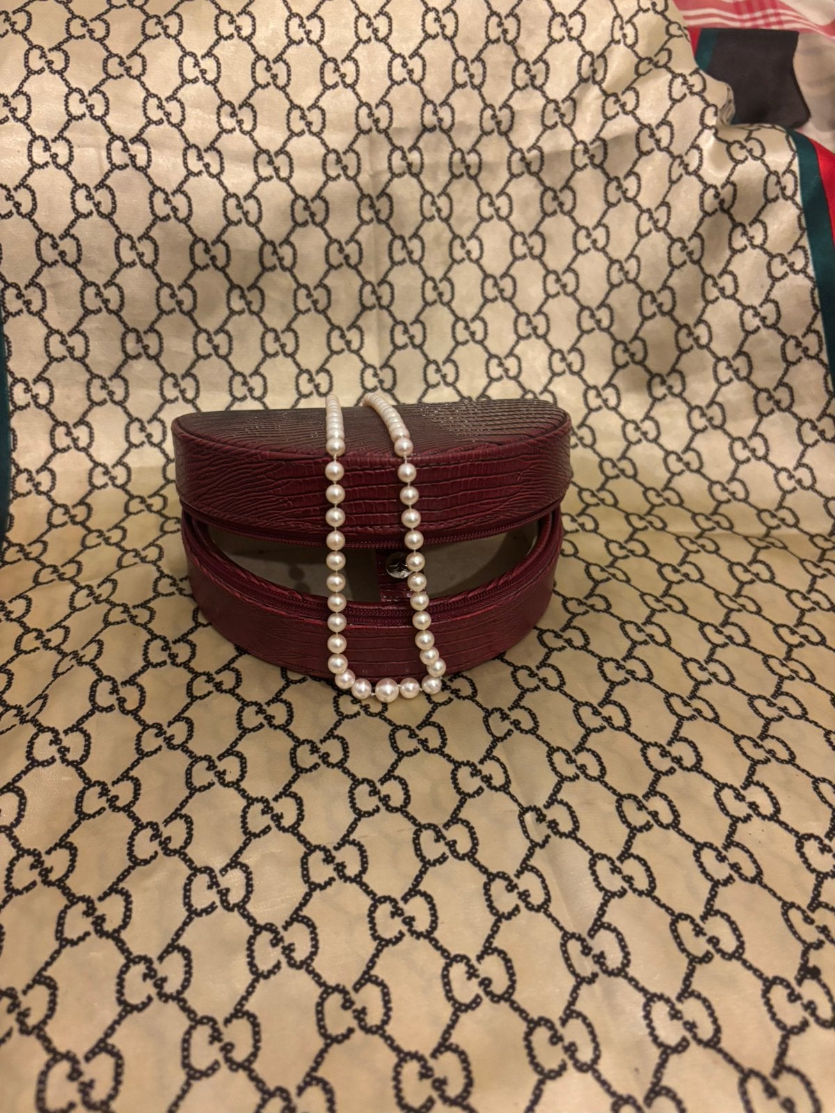 Natuurlijke Japanese Akoya parelsnoer met sluiting 14 k, Bijoux, Sacs & Beauté, Colliers, Enlèvement